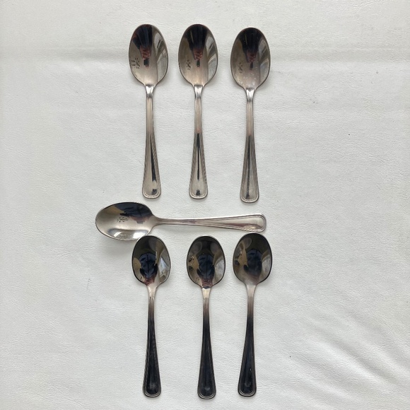 Abert INOX 18/10 Demitasse spoons Set of 7 Vintage - Picture 6 of 10
